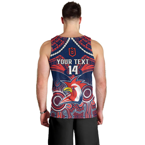 personalised-roosters-rugby-men-tank-top-tricolours-1908-aboriginal-mix-polynesian-pattern