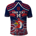 personalised-roosters-rugby-polo-shirt-tricolours-1908-aboriginal-mix-polynesian-pattern