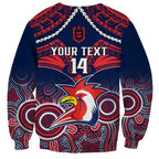 personalised-roosters-rugby-sweatshirt-tricolours-1908-aboriginal-mix-polynesian-pattern