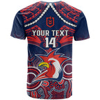 personalised-roosters-rugby-t-shirt-tricolours-1908-aboriginal-mix-polynesian-pattern