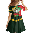 Custom South Africa And Wales Rugby Family Matching Mermaid Dress and Hawaiian Shirt Springboks Welsh Mascots Dynamic Version