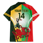 Custom South Africa And Wales Rugby Family Matching Mermaid Dress and Hawaiian Shirt Springboks Welsh Mascots Dynamic Version
