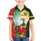 Custom South Africa And Wales Rugby Hawaiian Shirt Springboks Welsh Mascots Dynamic Version