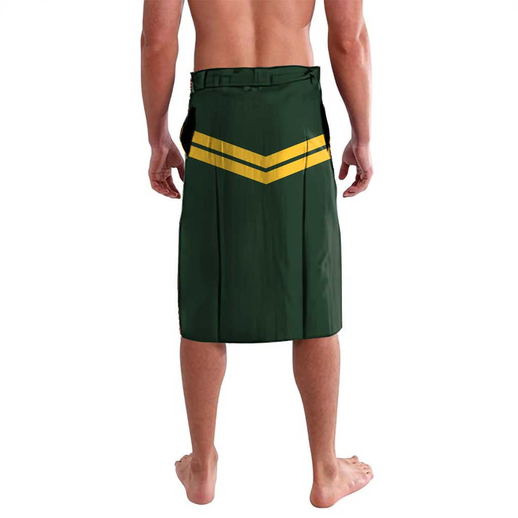 Custom South Africa And Wales Rugby Lavalava Springboks Welsh Mascots Dynamic Version