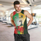 Custom South Africa And Wales Rugby Men Tank Top Springboks Welsh Mascots Dynamic Version
