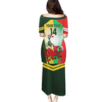 Custom South Africa And Wales Rugby Puletasi Springboks Welsh Mascots Dynamic Version