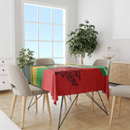 Custom South Africa And Wales Rugby Tablecloth Springboks Welsh Mascots Dynamic Version