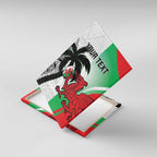 Custom Fiji And Wales Rugby Canvas Wall Art Fijian Tapa Welsh Mascots Dynamic Version