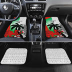 Custom Fiji And Wales Rugby Car Mats Fijian Tapa Welsh Mascots Dynamic Version