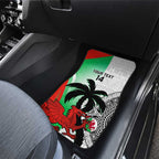Custom Fiji And Wales Rugby Car Mats Fijian Tapa Welsh Mascots Dynamic Version
