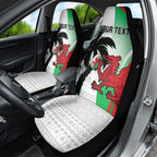 Custom Fiji And Wales Rugby Car Seat Cover Fijian Tapa Welsh Mascots Dynamic Version