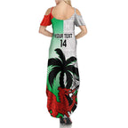 Custom Fiji And Wales Rugby Family Matching Summer Maxi Dress and Hawaiian Shirt Fijian Tapa Welsh Mascots Dynamic Version