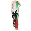 Custom Fiji And Wales Rugby Tank Maxi Dress Fijian Tapa Welsh Mascots Dynamic Version