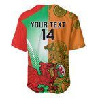 Custom Australia And Wales Rugby Baseball Jersey Wallabies Welsh Mascots Dynamic Version