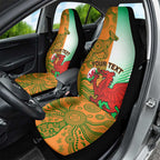 Custom Australia And Wales Rugby Car Seat Cover Wallabies Welsh Mascots Dynamic Version
