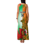 Custom Australia And Wales Rugby Family Matching Tank Maxi Dress and Hawaiian Shirt Wallabies Welsh Mascots Dynamic Version