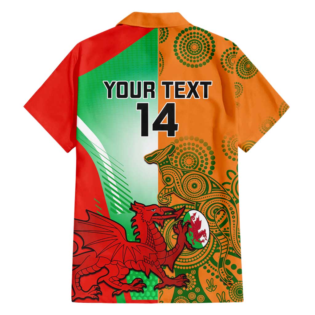 Custom Australia And Wales Rugby Hawaiian Shirt Wallabies Welsh Mascots Dynamic Version