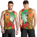 Custom Australia And Wales Rugby Men Tank Top Wallabies Welsh Mascots Dynamic Version