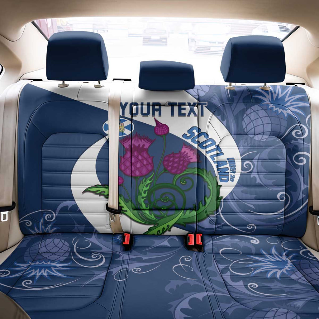 Custom Scotland Rugby Back Car Seat Cover 2024 Go Champions Scottish Thistles