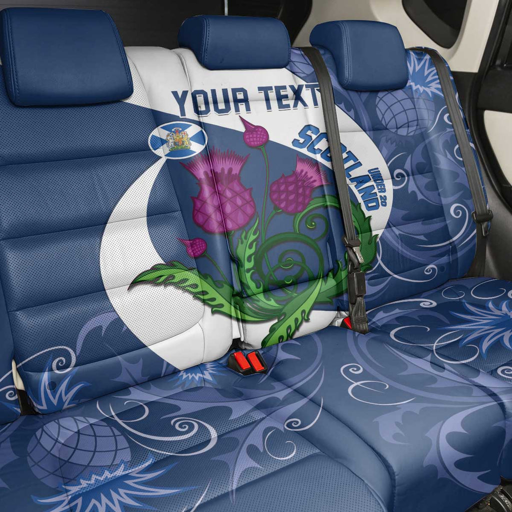 Custom Scotland Rugby Back Car Seat Cover 2024 Go Champions Scottish Thistles