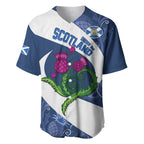 Custom Scotland Rugby Baseball Jersey 2024 Go Champions Scottish Thistles