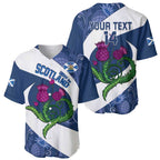 Custom Scotland Rugby Baseball Jersey 2024 Go Champions Scottish Thistles