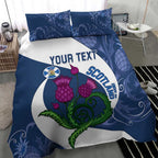 Custom Scotland Rugby Bedding Set 2024 Go Champions Scottish Thistles
