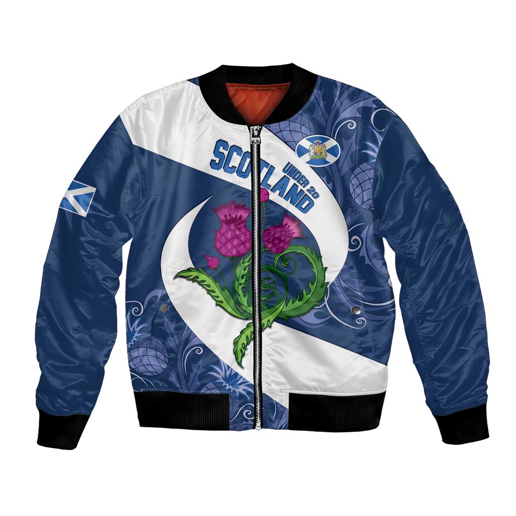Custom Scotland Rugby Bomber Jacket 2024 Go Champions Scottish Thistles