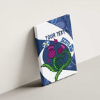 Custom Scotland Rugby Canvas Wall Art 2024 Go Champions Scottish Thistles