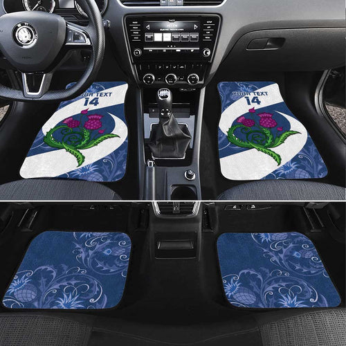 Custom Scotland Rugby Car Mats 2024 Go Champions Scottish Thistles