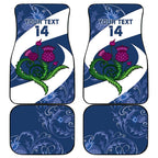 Custom Scotland Rugby Car Mats 2024 Go Champions Scottish Thistles