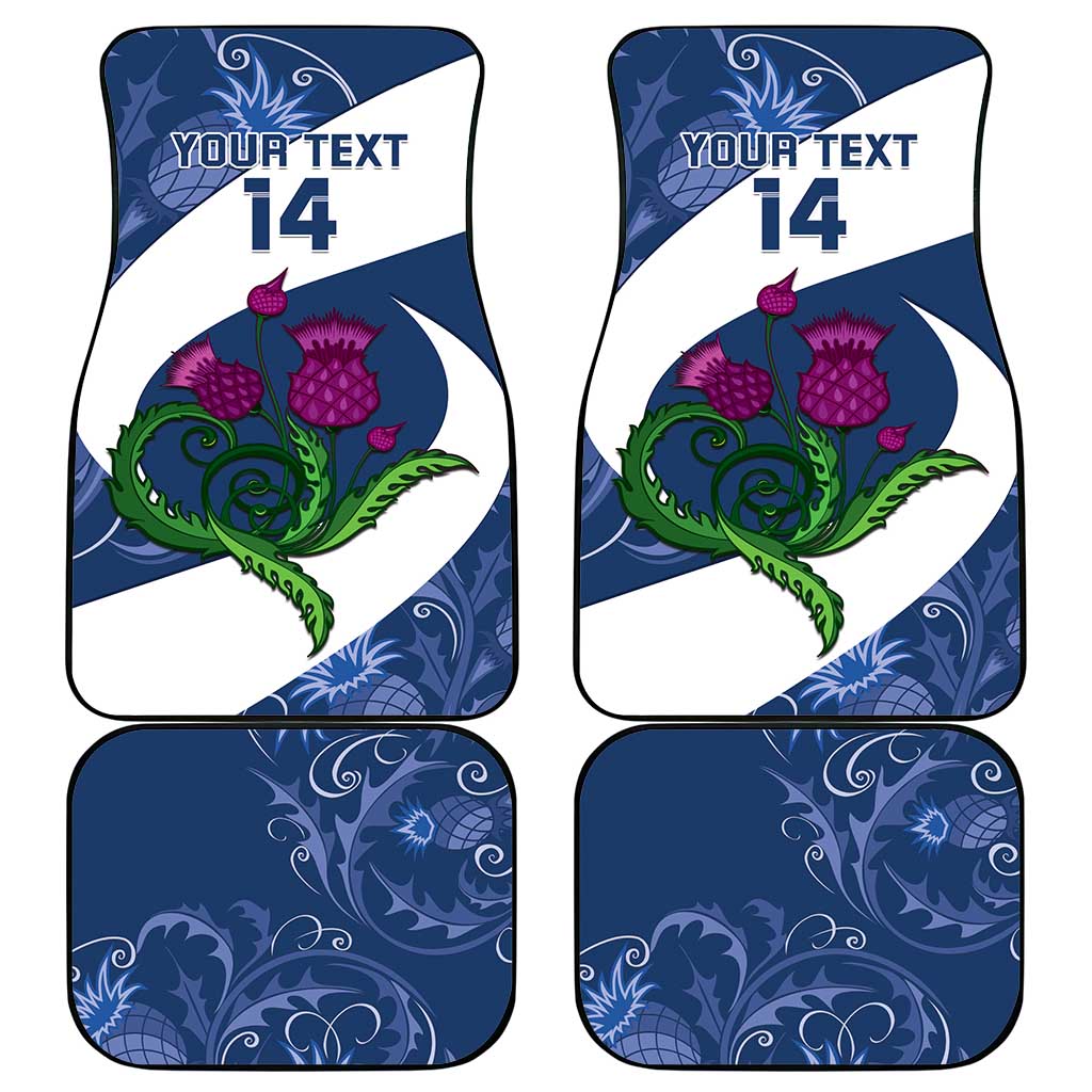 Custom Scotland Rugby Car Mats 2024 Go Champions Scottish Thistles