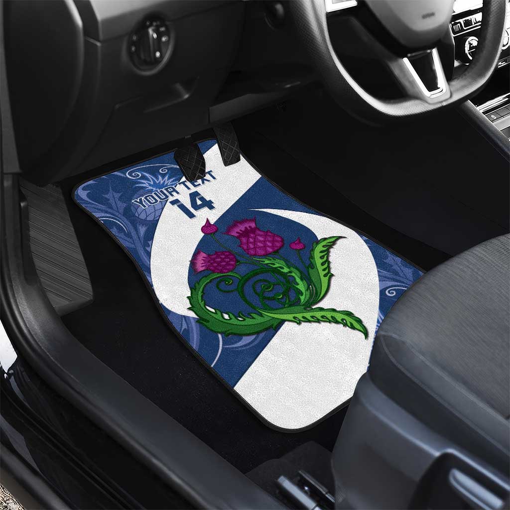 Custom Scotland Rugby Car Mats 2024 Go Champions Scottish Thistles