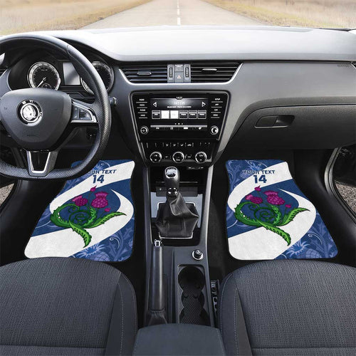 Custom Scotland Rugby Car Mats 2024 Go Champions Scottish Thistles