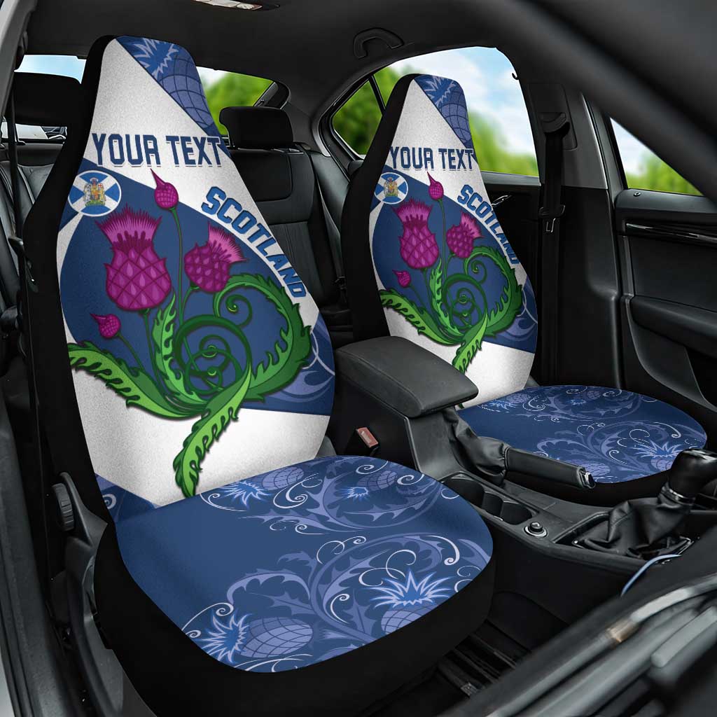 Custom Scotland Rugby Car Seat Cover 2024 Go Champions Scottish Thistles