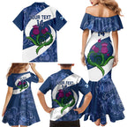 Custom Scotland Rugby Family Matching Mermaid Dress and Hawaiian Shirt 2024 Go Champions Scottish Thistles