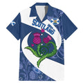 Custom Scotland Rugby Family Matching Mermaid Dress and Hawaiian Shirt 2024 Go Champions Scottish Thistles