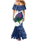 Custom Scotland Rugby Family Matching Mermaid Dress and Hawaiian Shirt 2024 Go Champions Scottish Thistles