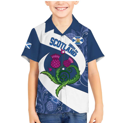 Custom Scotland Rugby Family Matching Mermaid Dress and Hawaiian Shirt 2024 Go Champions Scottish Thistles
