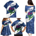 Custom Scotland Rugby Family Matching Puletasi and Hawaiian Shirt 2024 Go Champions Scottish Thistles
