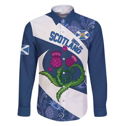 Custom Scotland Rugby Family Matching Short Sleeve Bodycon Dress and Hawaiian Shirt 2024 Go Champions Scottish Thistles