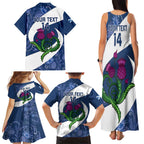 Custom Scotland Rugby Family Matching Tank Maxi Dress and Hawaiian Shirt 2024 Go Champions Scottish Thistles
