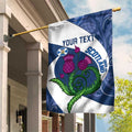 Custom Scotland Rugby Garden Flag 2024 Go Champions Scottish Thistles