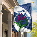 Custom Scotland Rugby Garden Flag 2024 Go Champions Scottish Thistles