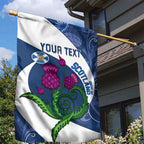 Custom Scotland Rugby Garden Flag 2024 Go Champions Scottish Thistles