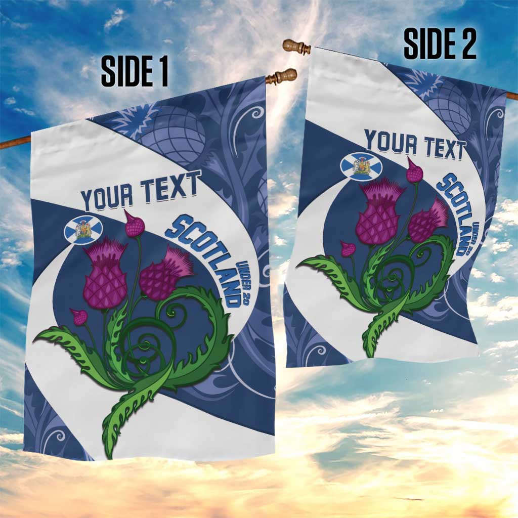 Custom Scotland Rugby Garden Flag 2024 Go Champions Scottish Thistles