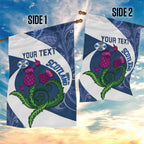 Custom Scotland Rugby Garden Flag 2024 Go Champions Scottish Thistles