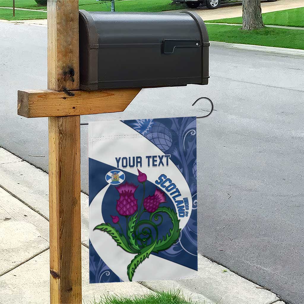 Custom Scotland Rugby Garden Flag 2024 Go Champions Scottish Thistles