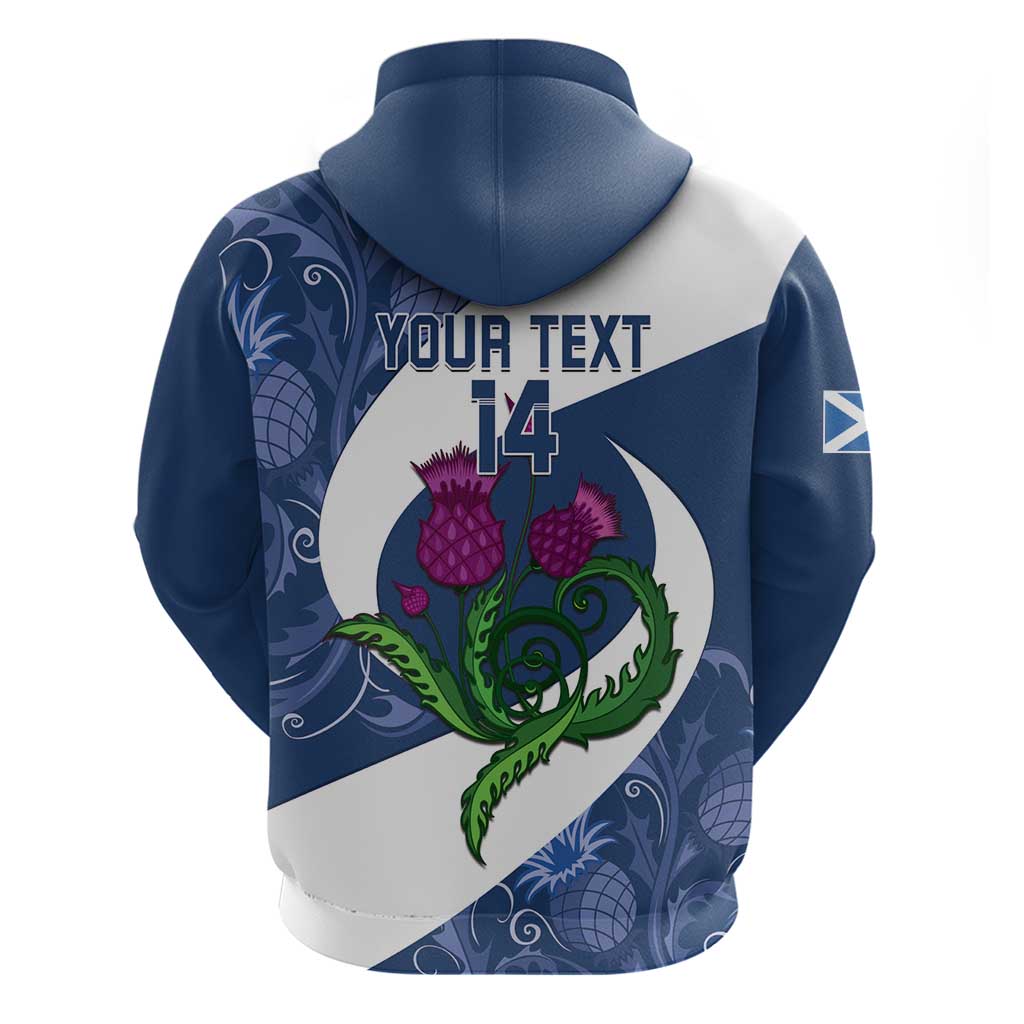 Custom Scotland Rugby Hoodie 2024 Go Champions Scottish Thistles