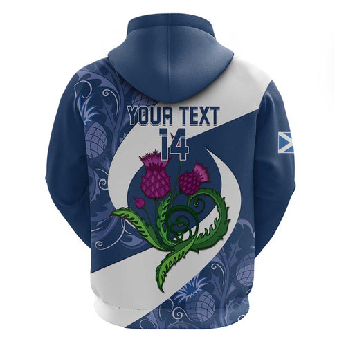 Custom Scotland Rugby Hoodie 2024 Go Champions Scottish Thistles